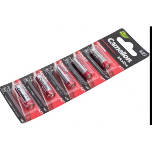 Батарейка щелочная LR27А-BL-5 12В цена за 5шт Camelion Plus